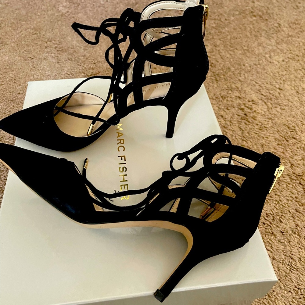 Marc Fisher suede 2 inch heels